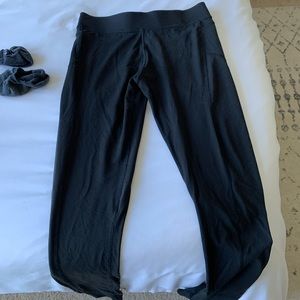 Running girl leggings with butt scrunched